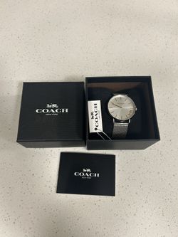 COACH Perry Ladies Watch Quartz Silver Stainless Steel Brand New