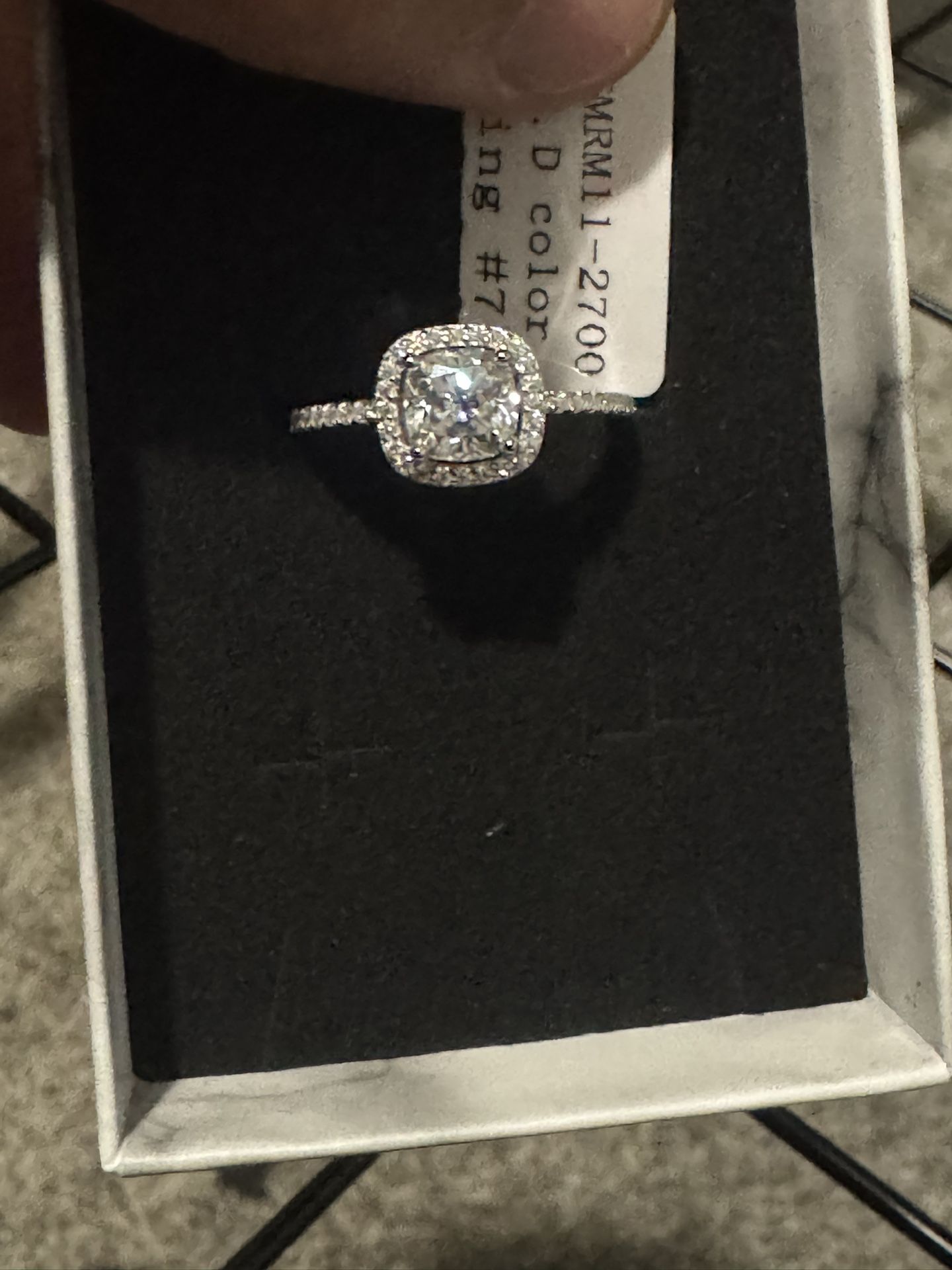 Size 7 Moissanite Ring