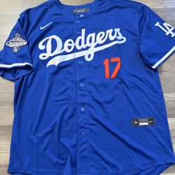 Dodgers Blue Jersy Size Xxl #17  OHTANI