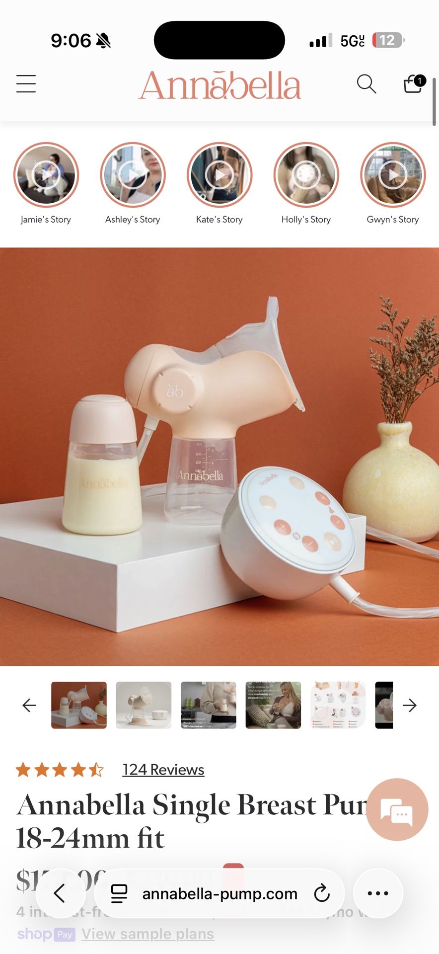 Annabella Single breast pump