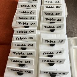 Tile Table Placard 2”x6”