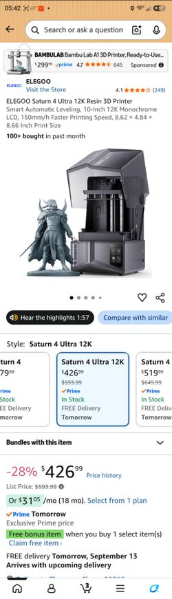 Elegoo Saturn 3 ultra 12k