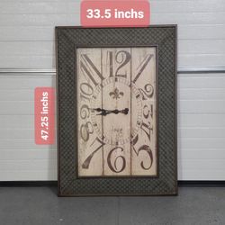 Square wall clock Ferrous