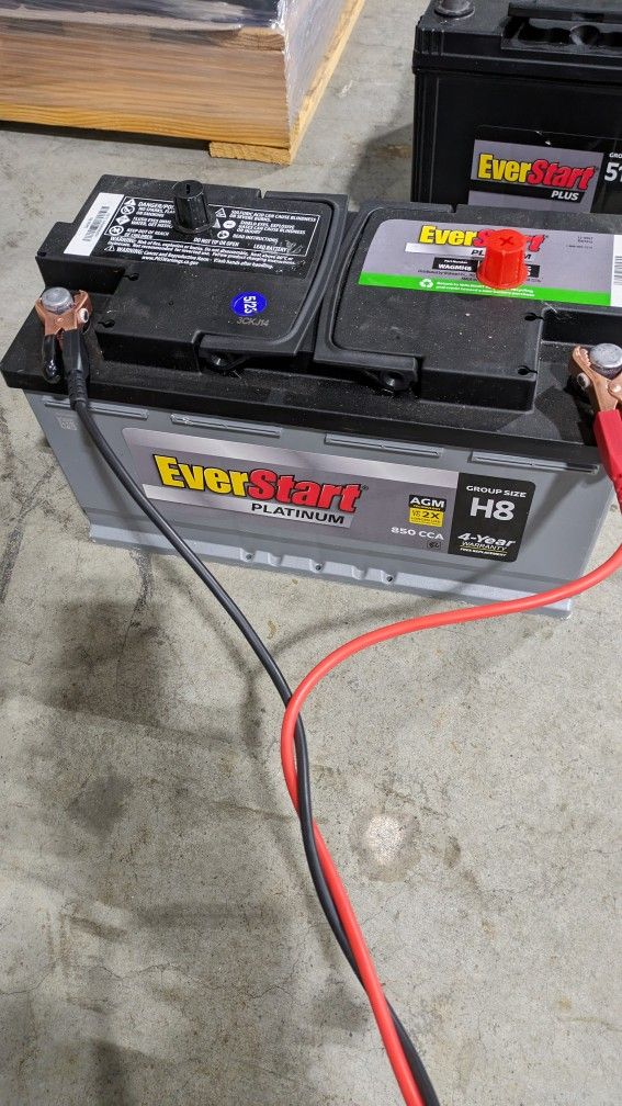 EverStart Car Batteries group sizes: 24, 65, 34, H7