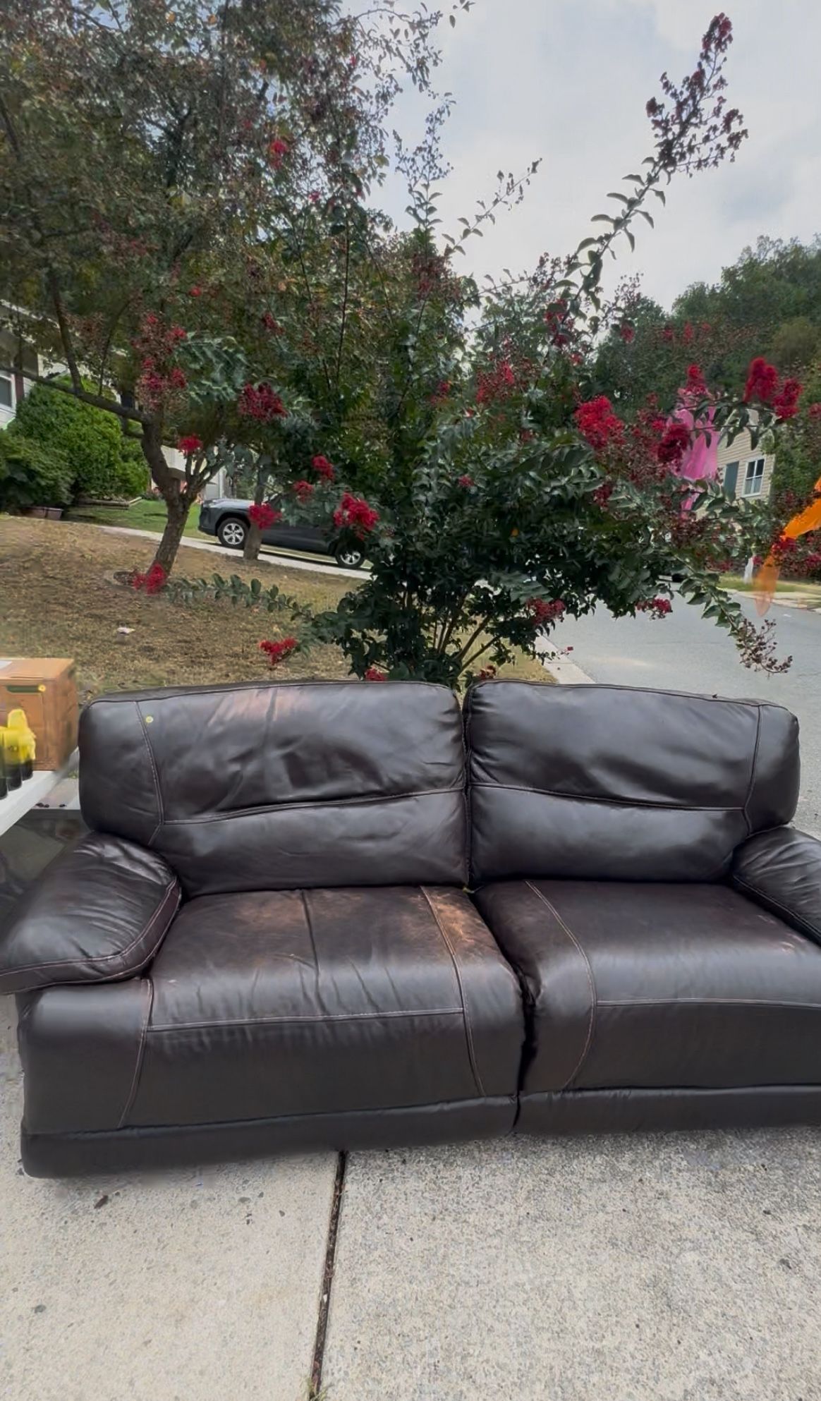 Leather Reclining Couch