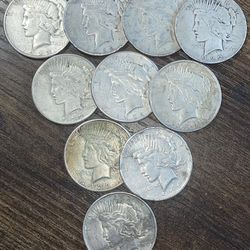 US Peace 90% SILVER $1 Dollar Coins (7.7345ozT)