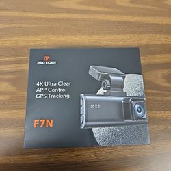 REDTIGER F7N 4K Dual Dash Cam Built-in WiFi GPS Front 4K/2.5K and Rear 1080P New
