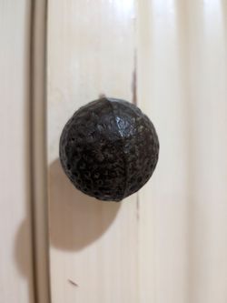Set of Rustic Hammered Metal Cabinet Knobs / Hardware