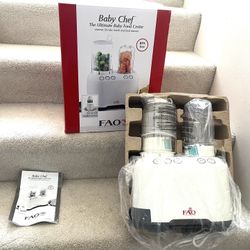 New FAO Schwartz Baby Chef Ultimate Baby Food Center. It’s A Steamer, Blender, Bottle, And Food Warmer! 
