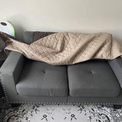 Dark Gray Sofa & Loveseat Set