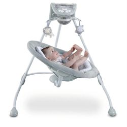 Ingenuity InLighten Baby Swing 3 Directions, 6 Speeds, Vibrations