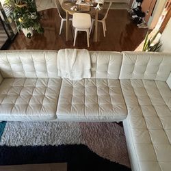IKEA Full Leather Sofa