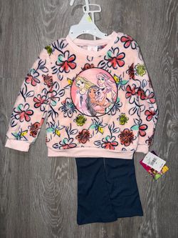 Disney Princess Girls 2-Piece Fleece Set