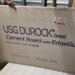 Durock Cement board with edge guard