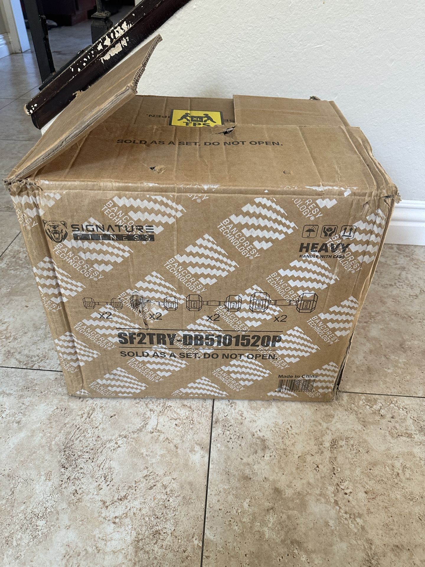 NEW Sealed Signature Fitness Dumbbells (5-20lb Set) – 4 Pairs Total