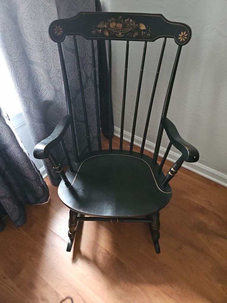 Antique S. Bent & Bros.  Colonial Rocking Chair