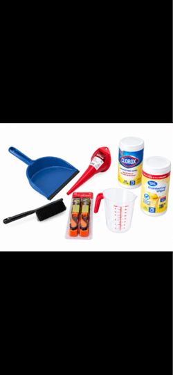 Cleaning Supplies Bundle – Dustpan, Broom, Wipes & More