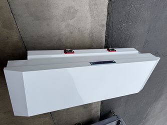 Weatherguard 156-3-04 Saddle Box, Steel, Compact, White, 7.0 cu ft 62 inch width