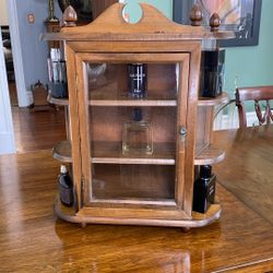Vintage display cabinet with glass door  