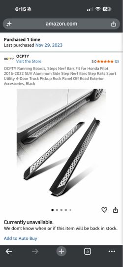 OCPTY Running Boards Nerf Bars Honda Pilot 2016-2022