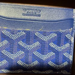 GOYARD BLUE WALLET