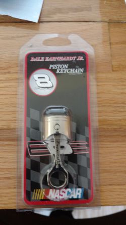 Dale Earnhardt Jr piston keychain