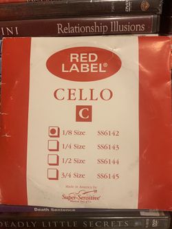 Red Label 1/8 Cello A String