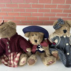 Boyds Bears Set Of Three