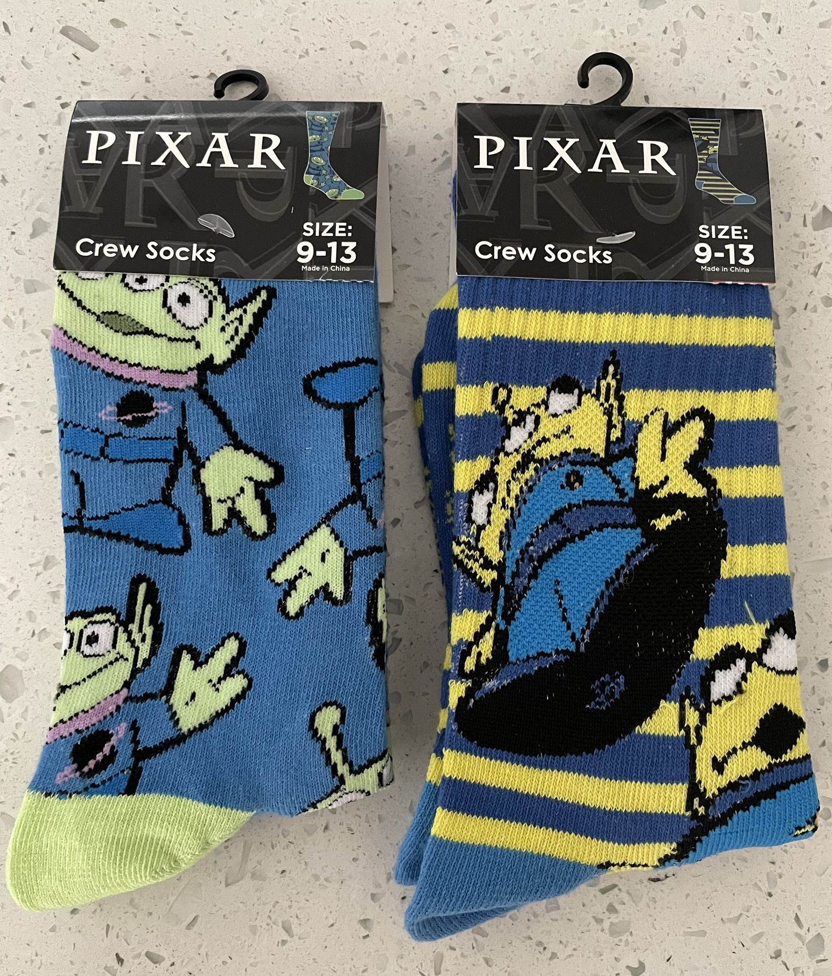 Pixar Socks Size 9-13