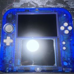RARE 2DS Crystal Blue Modded
