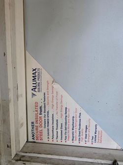 36x80 Insulated Steel Exterior Door with Frame – $125
