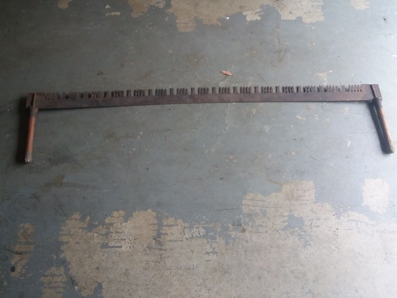 Vintage 2 Man 5 1/2 Foot Crosscut Handsaw 2