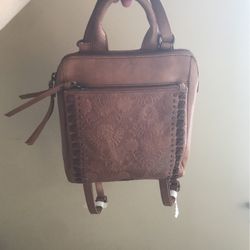 The Sak Loyola Leather Convertible backpack Handbag