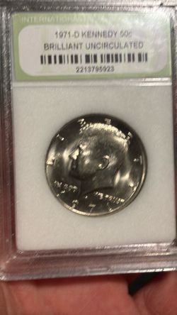 1971 D Kennedy BU slabbed