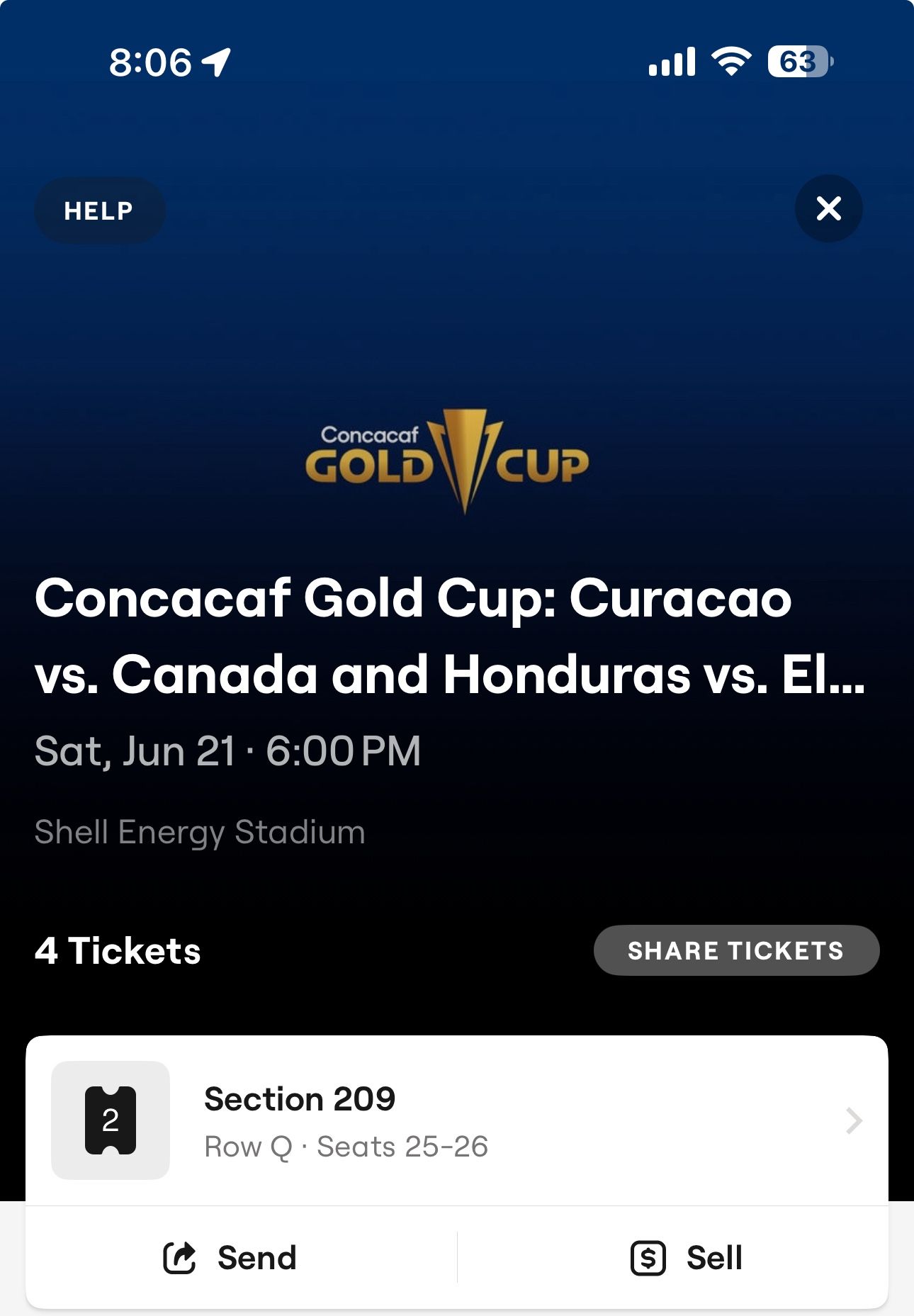 2 Tickets Para El Partido El Salvador vrs Honduras