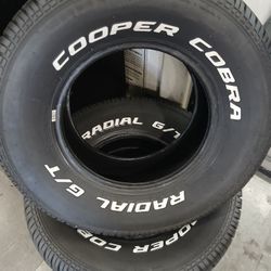 255/70R15 Cooper Cobra Tires (2) New