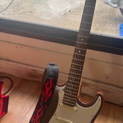 Electric Guitar With Amplifier 