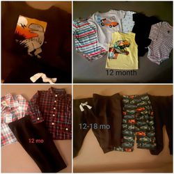 Baby Boy 12-18 month Clothing LOT (New Nautica & 