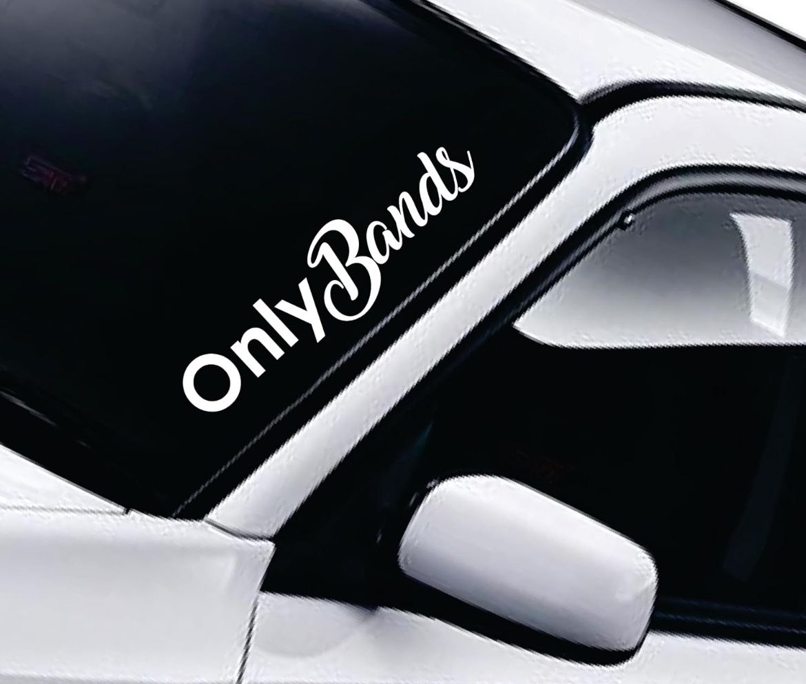 Only Bands JDM Car Decal Window Windshield Truck Sticker