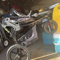 BOB Gear Revolution Flex 3.0 Duallie Double Jogging Stroller, Graphite Black