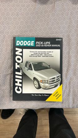 Chilton repair manual 02-08 Dodge Trucks