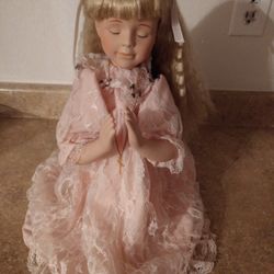 Vintage Porcelain Praying Doll