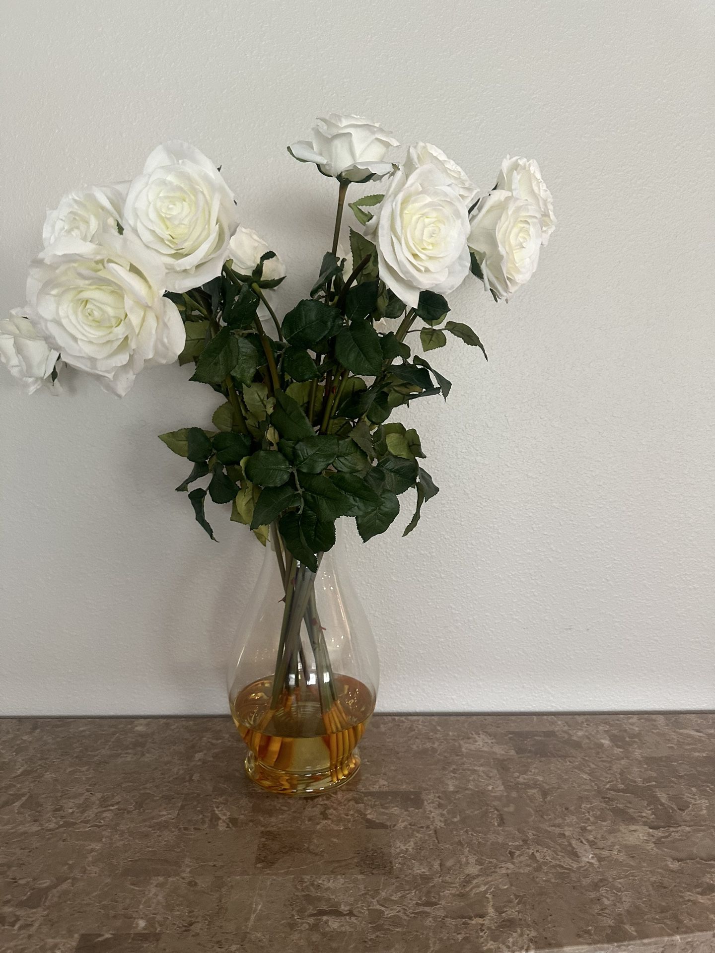 Flower Glass Vase With Flowers 