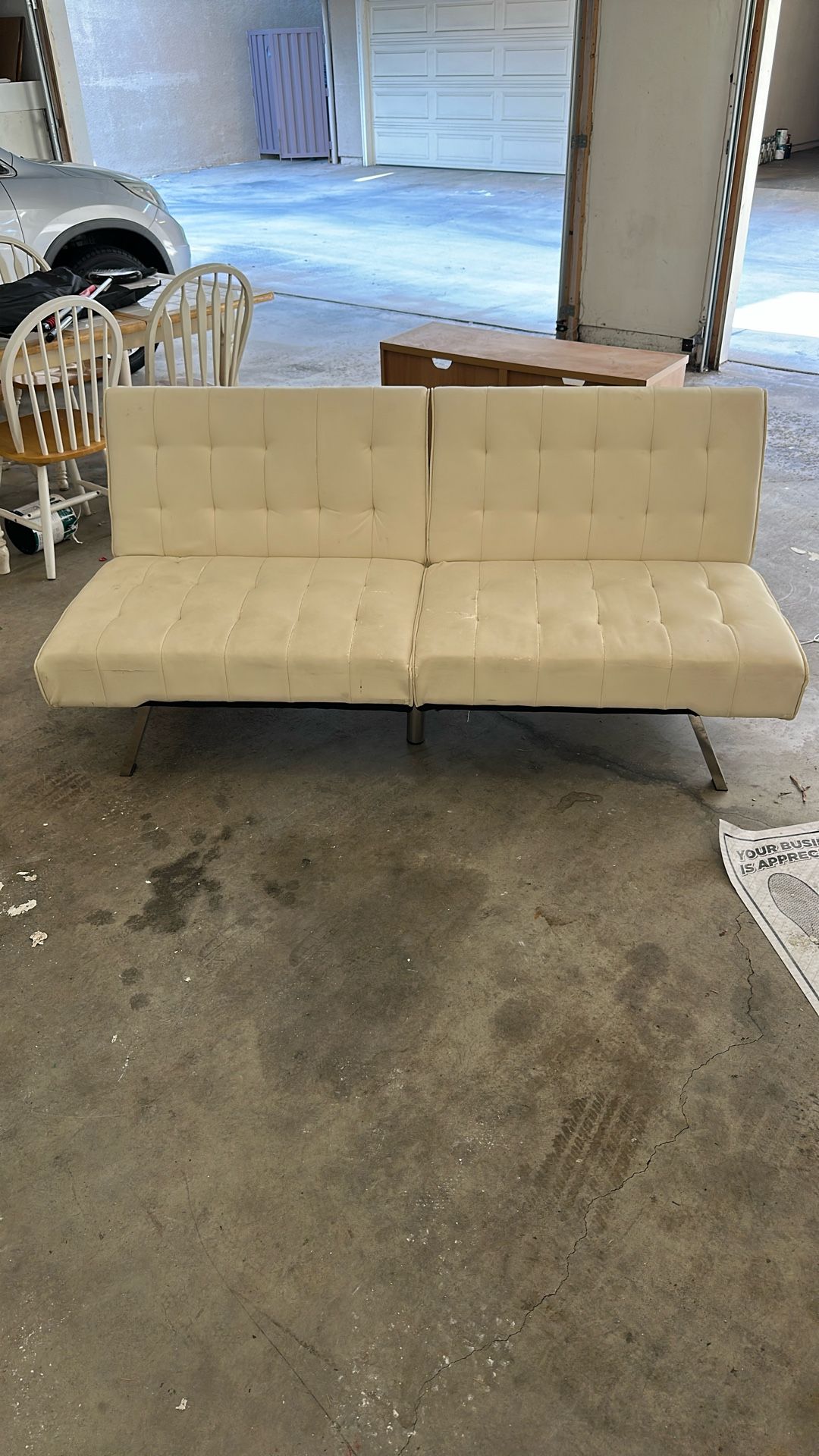 White Leather Couch