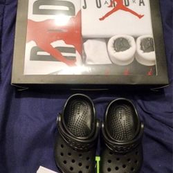 Baby Jordan Set And Baby Crocs 