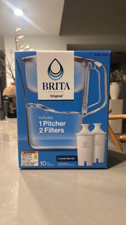 Brita Champlain Water Filter Pitcher, 10 Cup with 2 Filters