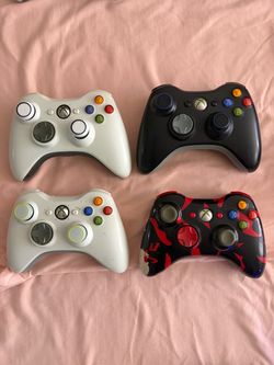 Xbox 360 Wireless Controllers Black / White Xbox 360 console Controller thumbstick covers