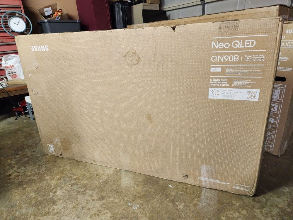 Tv Samsung 55", QN90B NeoQled, 2022 Model, Slim, Google, Excellent