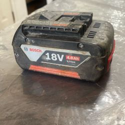 18 Volt Bosch Li-on 4.0ah Battery 