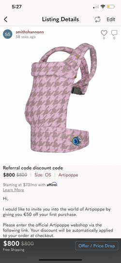 Baby Carrier Discount Code